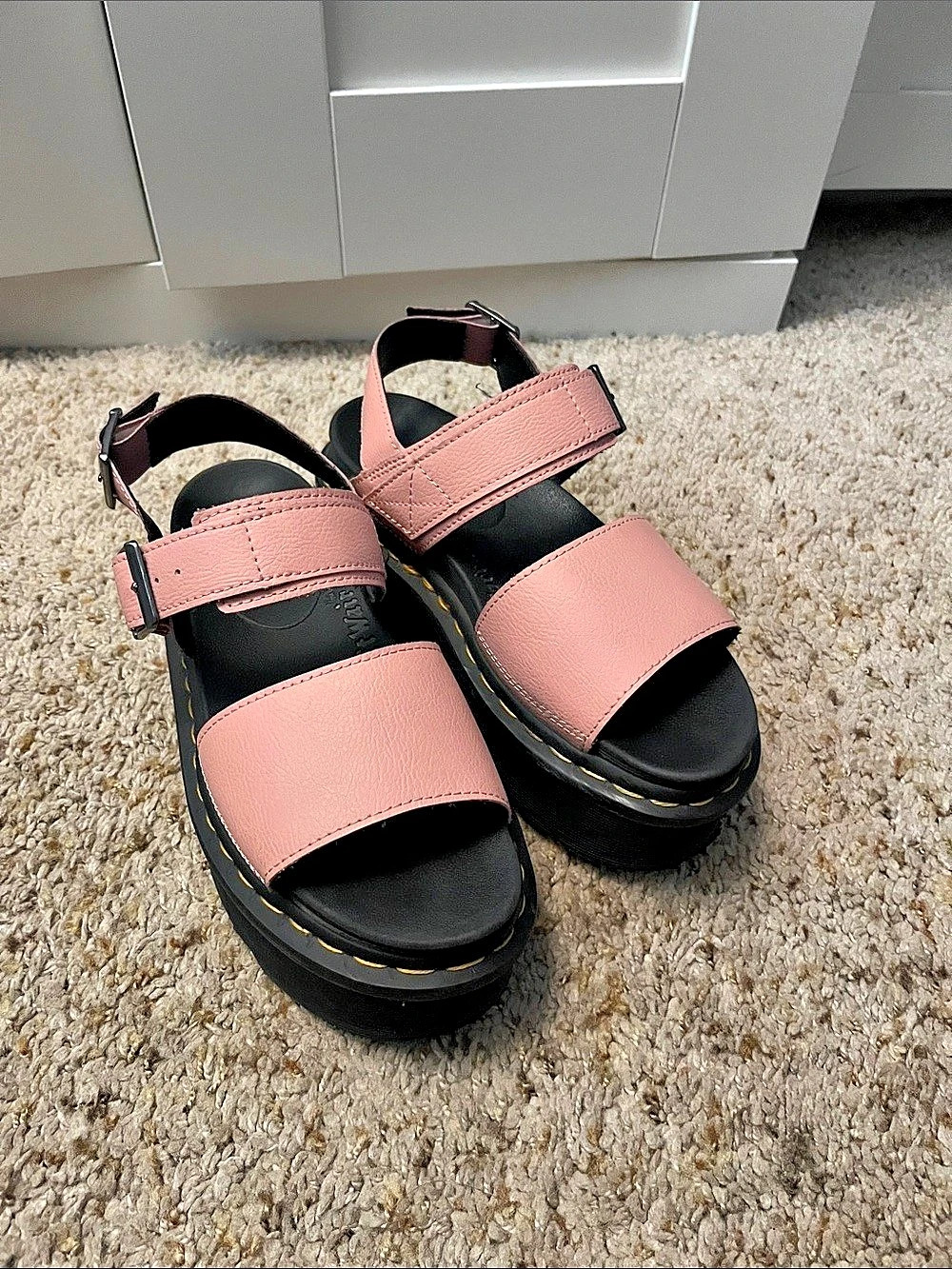 Dr. Martens Pink Hydro Platform Sandals